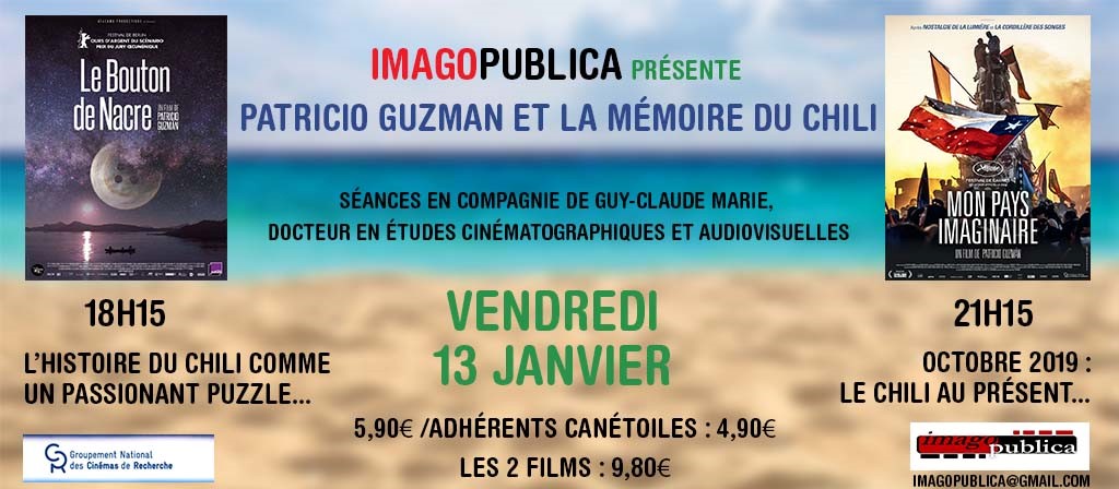 IMAGOPUBLICA PRÉSENTE  « PATRICIO GUZMAN ET LA MEMOIRE DU CHILI »