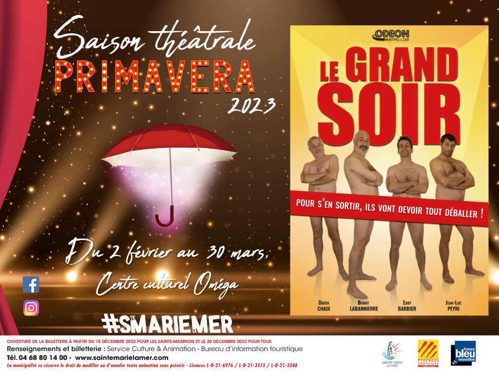 LE GRAND SOIR – SAISON THÉÂTRALE PRIMAVERA 2023