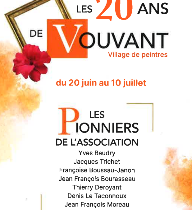 Exposition des 20 ans de l’association Vouvant Village de Peintres – Hommage à J.M. Monnier
