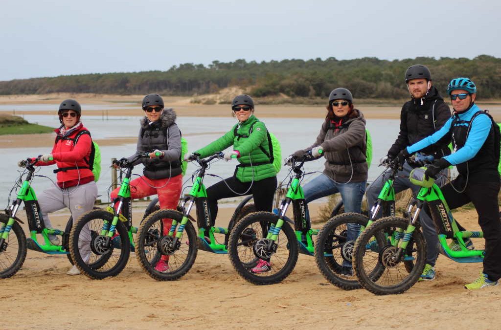 Balade en trottinettes électriques