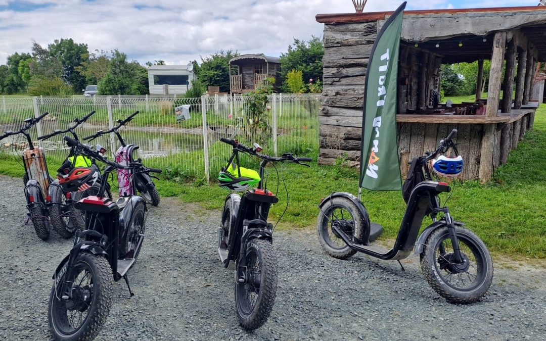 Balade en trottinette électrique tout-terrain Marais Poitevin – départ Maillé