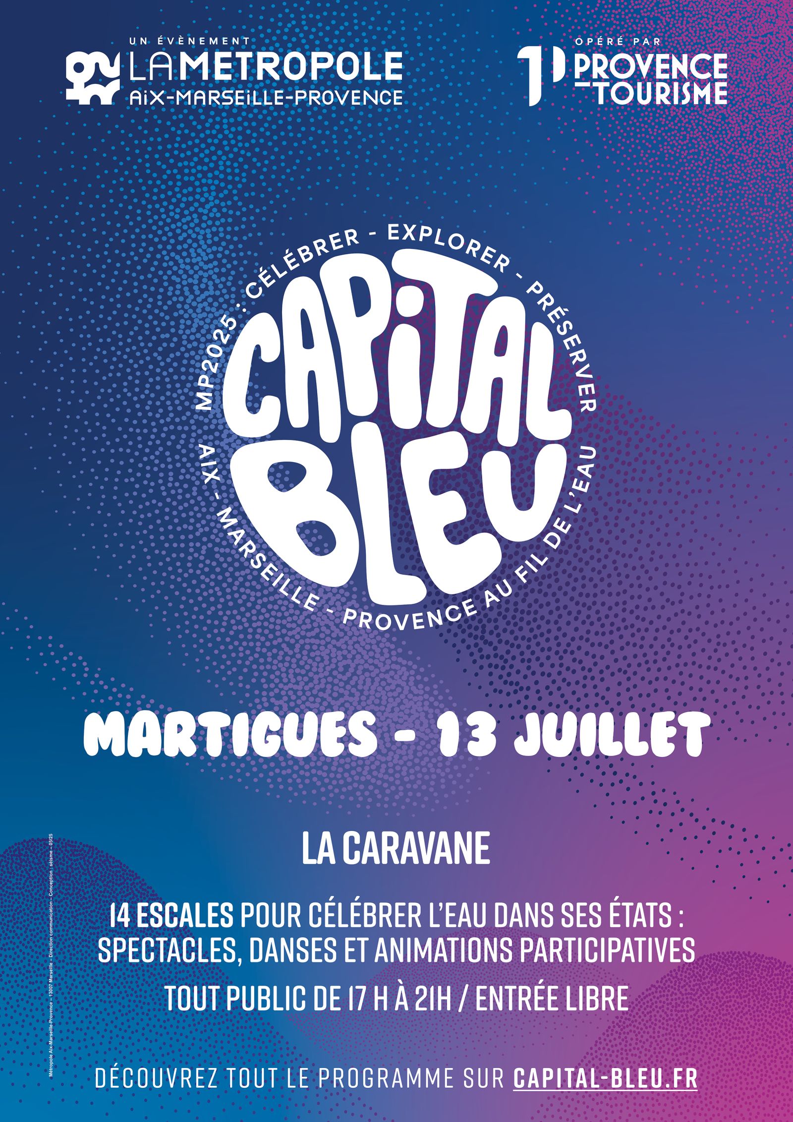 MARTIGUESPACTCLE Affiche spectacle capital bleu Martigues