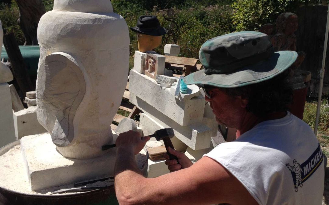 Atelier de sculpture sur pierre