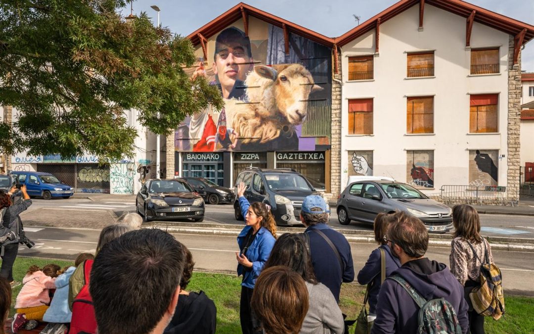 Visite guidée street art organisée par la galerie kaxu à BAYONNE