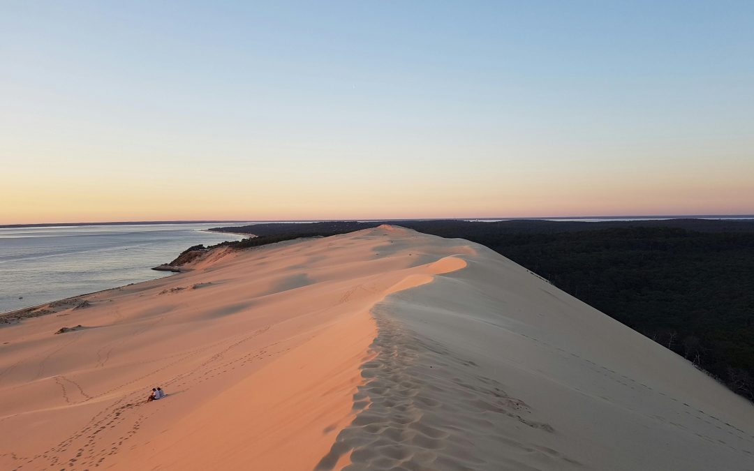 Lever du soleil sur la dune du Pilat