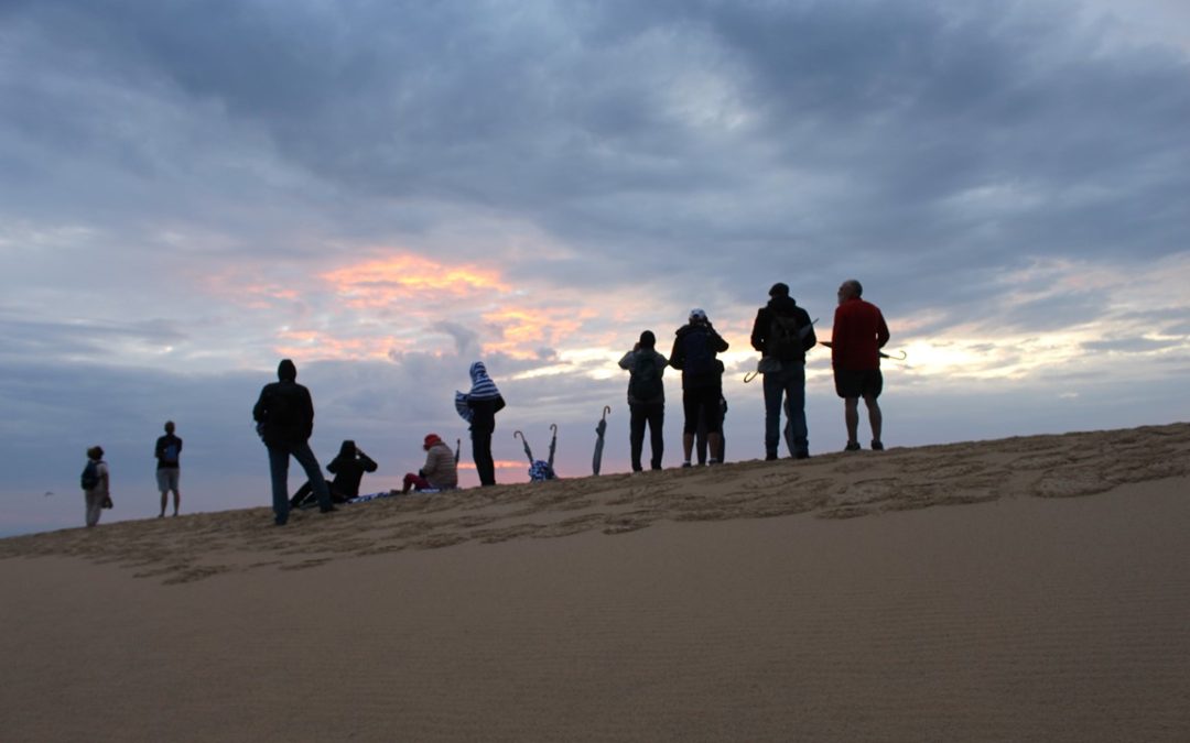 Lever du soleil sur la dune du Pilat