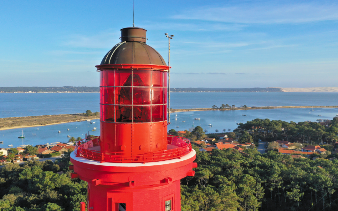 Phare du Cap Ferret : panorama sur le Bassin d&rsquo;Arcachon