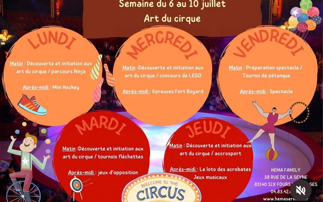 Stage « Art du cirque » – Hema Family