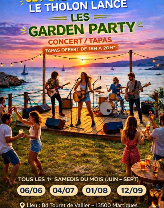 Garden party au bord de l&rsquo;étang de Berre