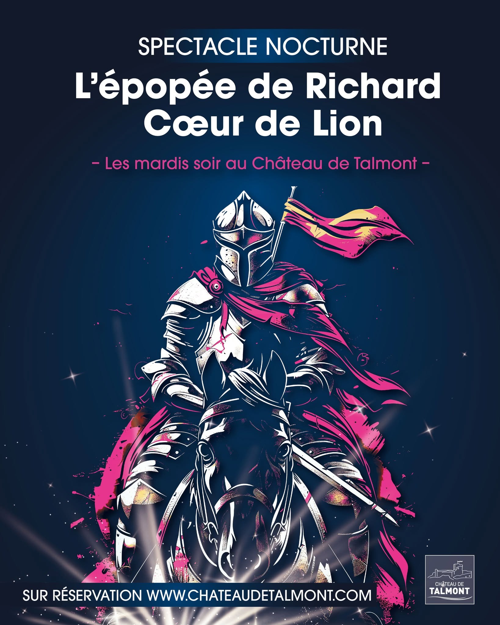 Affiche-spectacle-nocturne-L-Epopee-de-Richard-Coeur-de-Lion-Chateau-Talmont