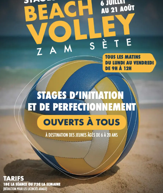 Stages de beach-volley de l’Arago