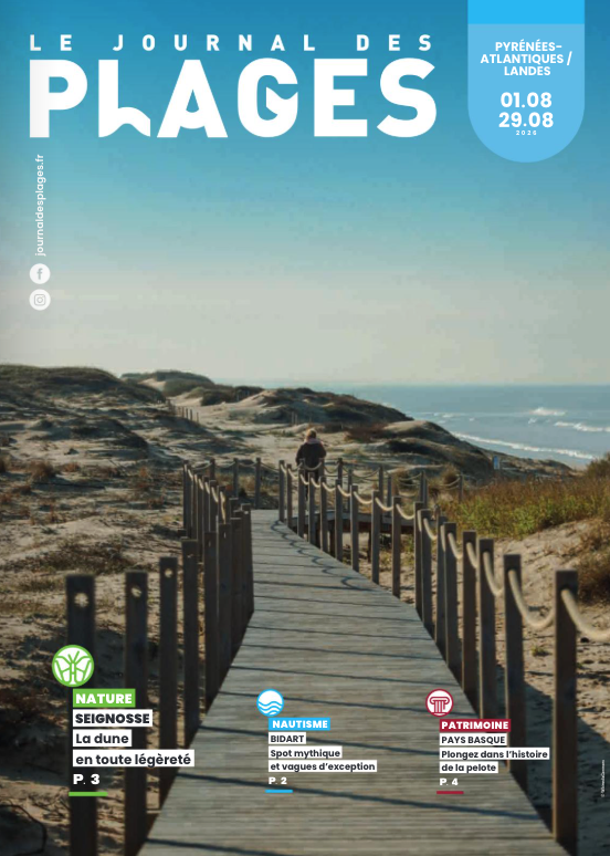 Couverture du Journal des Plages Pyrénées Atlantiques Landes 3 au 17 août